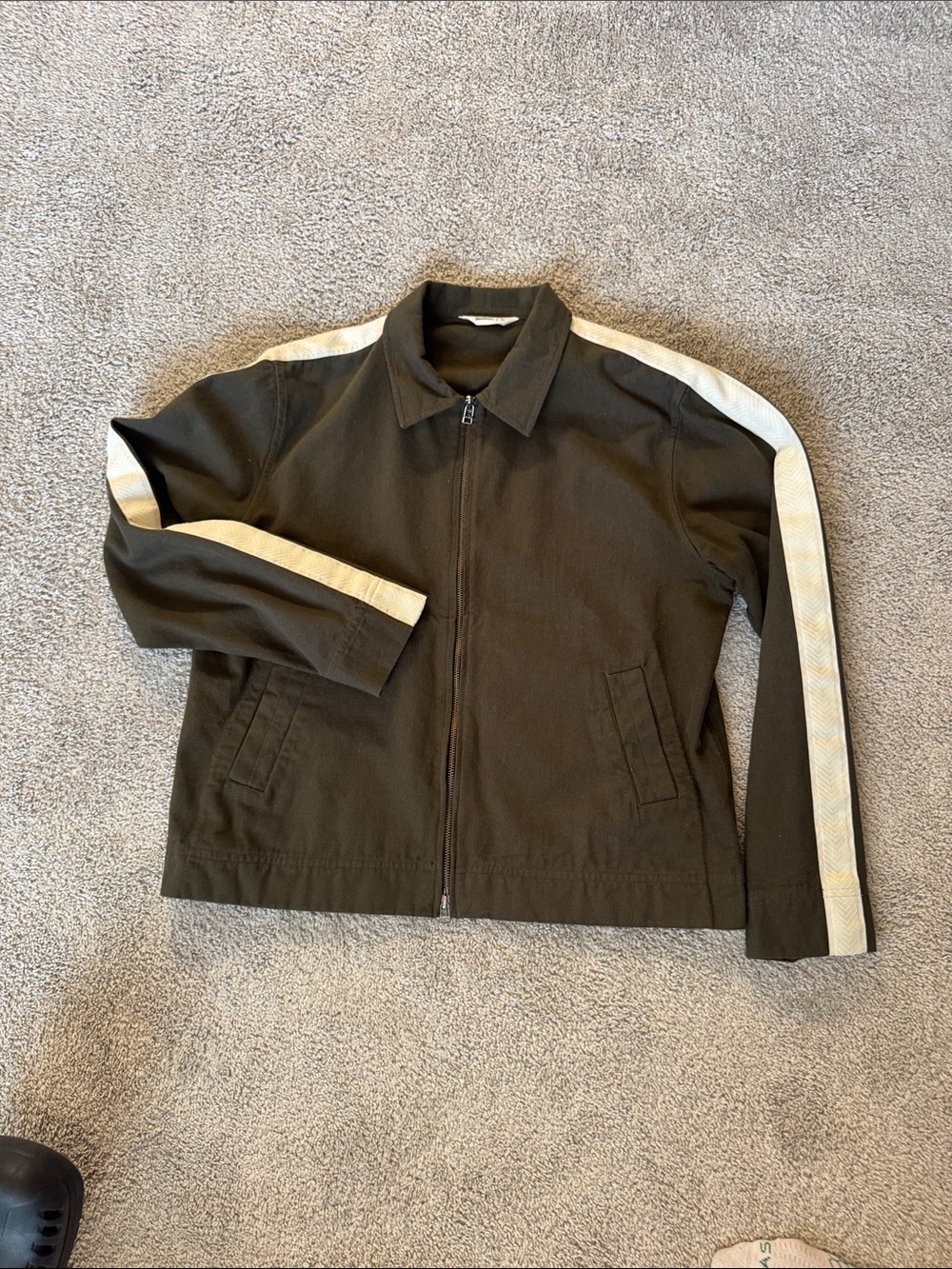 3sixteen crew jacket olive green